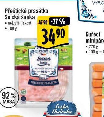 Albert Přeštické prasátko selská šunka nejvyšší jakosti nabídka