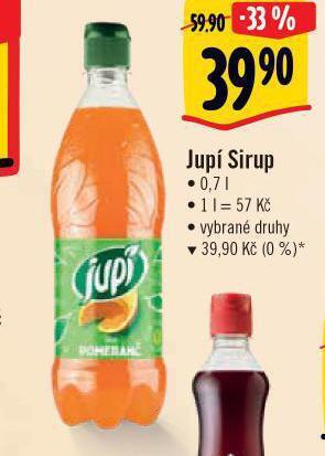 Albert Jupí sirup nabídka