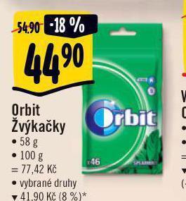 Albert Orbit žvýkačky nabídka