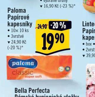 Albert Paloma papírové kapesníky nabídka