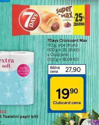 Tesco 7days croissant max 110 g nabídka