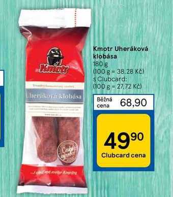 Tesco Kmotr uheráková klobása 180 g nabídka