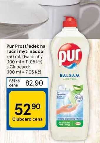 Tesco Pur prostředek na ruční mytí nádobi 750 ml nabídka