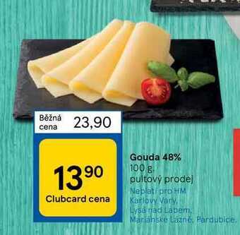 Tesco Gouda 48% 100 g nabídka
