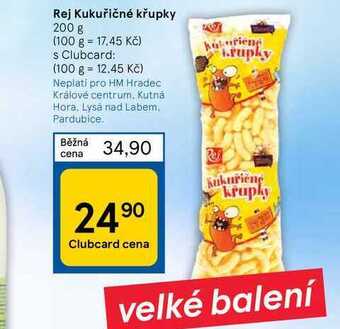 Tesco Rej kukuřičné křupky 200 g nabídka