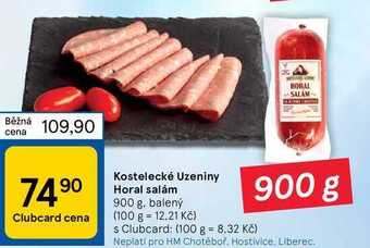 Tesco Kostelecké uzeniny horal salám 900 g nabídka