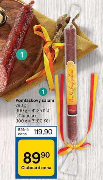 Tesco Pomlázkový salám 290 g nabídka