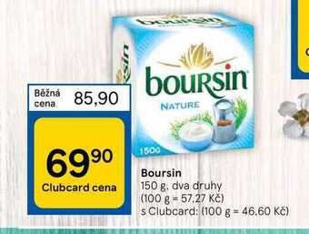 Tesco Boursin 150 g nabídka