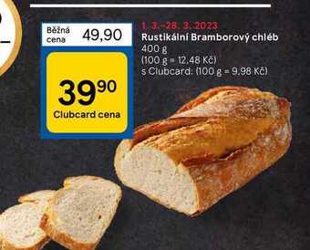Tesco Rustikální bramborový chléb 400 g nabídka