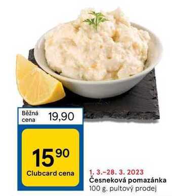 Tesco Česneková pomazánka 100 g nabídka
