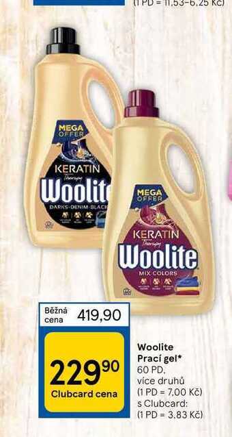 Tesco Woolite prací gel* 60 pd nabídka