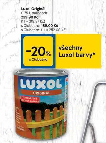 Tesco Luxol originál 0.75 l nabídka