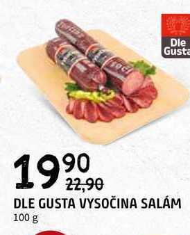 Terno Dle gusta vysočina salám 100 g nabídka