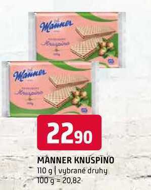 Terno Manner knuspino 110 g nabídka
