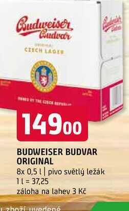 Terno Budweiser budvar original 8x 0,5 l nabídka