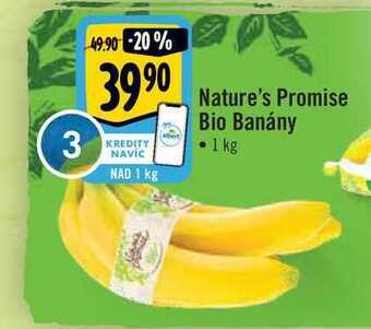 Albert Nature's promise bio banány • 1 kg nabídka