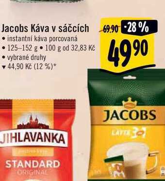 Albert Jacobs káva v sáčcích  125-152 g nabídka