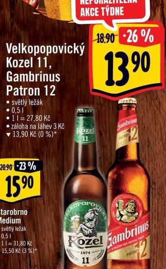 Albert Gambrinus patron 12 0,5 l nabídka
