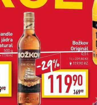 Billa Božkov originál 0,5l nabídka
