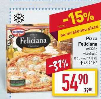 Billa Pizza feliciana od 320 g nabídka