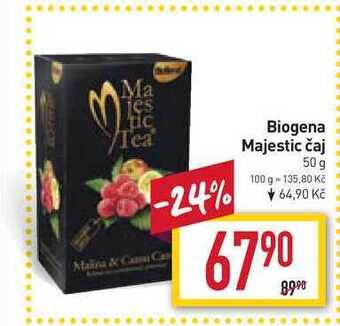 Billa Biogena majestic čaj 50 g nabídka