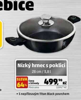 Penny Market Nízký hrnec s poklicí 28 cm/3,8 l nabídka