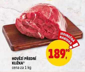 Penny Market Hovězí přední kližka, 1 kg nabídka