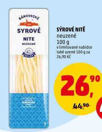 Penny Market Sýrové nitě neuzené, 100 g nabídka