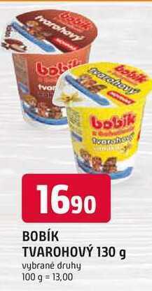 Trefa Bobík tvarohový 130g, vybrané druhy nabídka