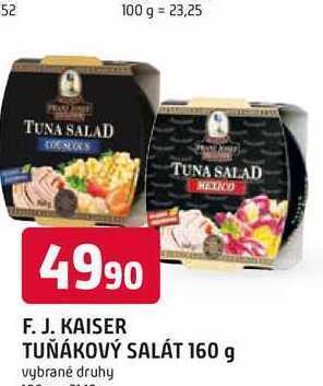 Trefa F. j. kaiser tuňákový salát 160 g nabídka