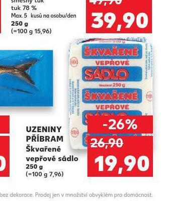 Kaufland Škvařené vepřové sádlo nabídka