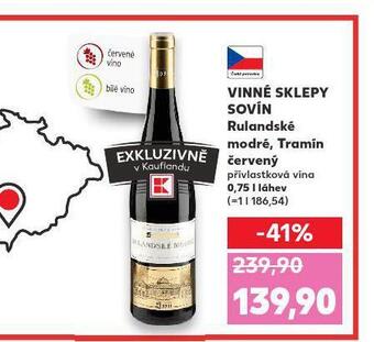 Kaufland Vinné sklepy sovín rulandské modré nabídka