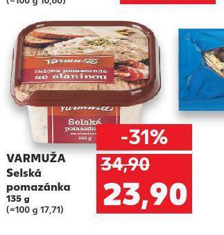 Kaufland Varmuža selská pomazánka nabídka