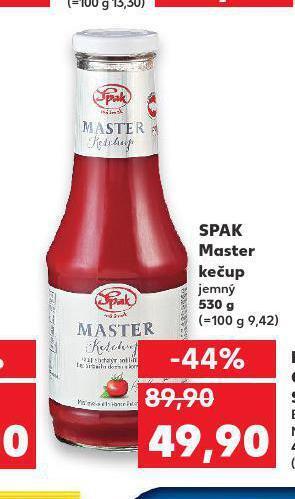 Kaufland Spak master kečup nabídka