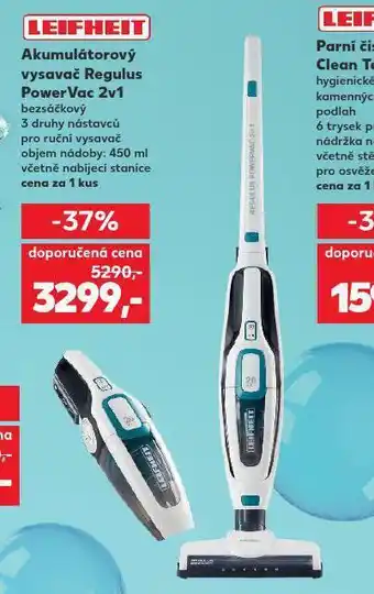 Kaufland Akumulátorový vysavač regulus powervac 2v1 nabídka