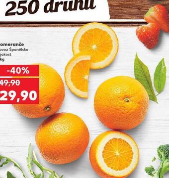 Kaufland Pomeranče nabídka