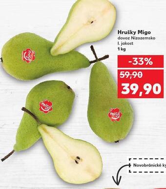 Kaufland Hrušky migo nabídka