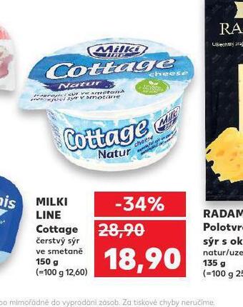 Kaufland Milki line cottage nabídka