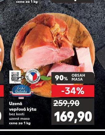 Kaufland Uzená vepřová kýta bez kosti nabídka
