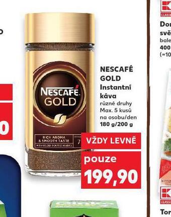 Kaufland Nescafé gold instantní káva nabídka