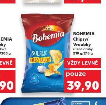 Kaufland Bohemia chipsy / vroubky nabídka
