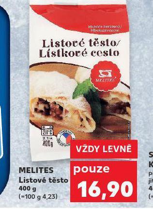 Kaufland Listové těsto nabídka