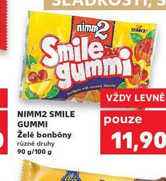 Kaufland Nimm2 smile gummi nabídka