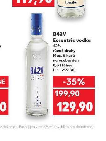 Kaufland B42v eccentric vodka nabídka