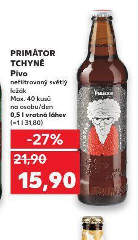 Kaufland Pivo primátor tchyně nabídka