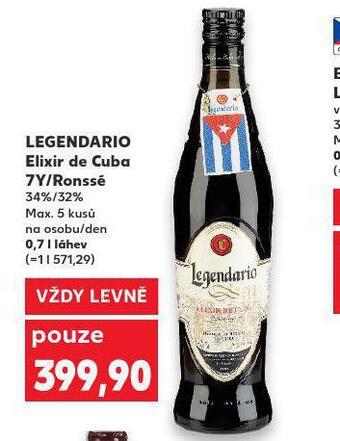 Legendario elixir de cuba 7y / ronssé