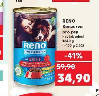 Kaufland Reno konzerva pro psy nabídka