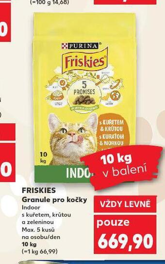Kaufland Friskies granule pro kočky nabídka