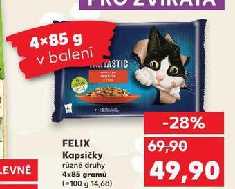 Kaufland Felix kapsičky pro kočky nabídka