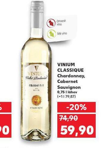 Kaufland Vinium classique cabernet sauvignon nabídka